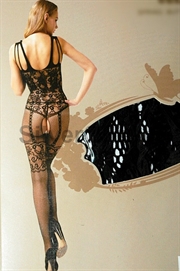 Fræk blonde net bodystocking